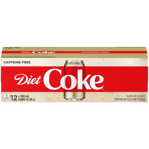 Diet Coke Caffeine-Free Soda Fridge Pack 12 x 355 ml (cans)