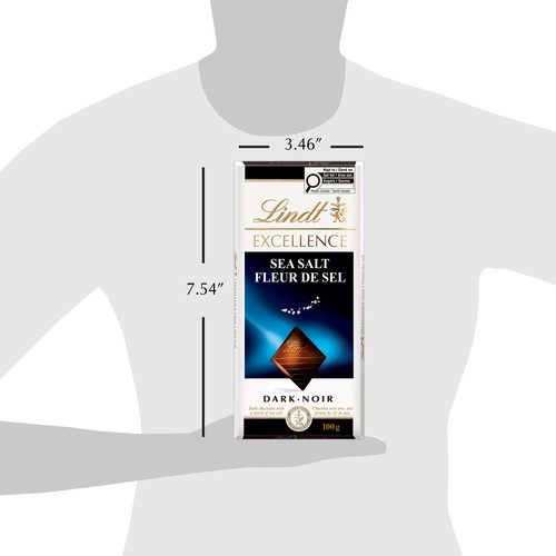Lindt Excellence Chocolate Bar Dark Sea Salt 100 g