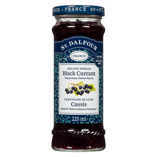 St-Dalfour Jam Black Currant 225 ml