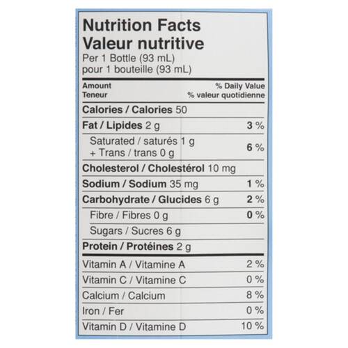 Yoplait Minigo 2% Drinkable Yogurt Vanilla Flavour 6 X 93 ml