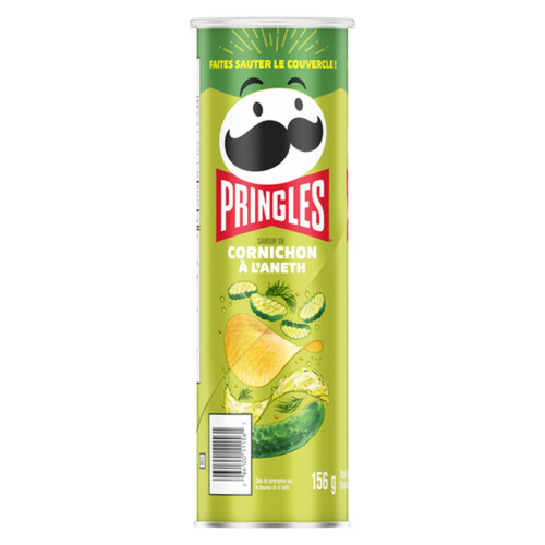 Pringles Canned Potato Chips Dill Pickle 156 g