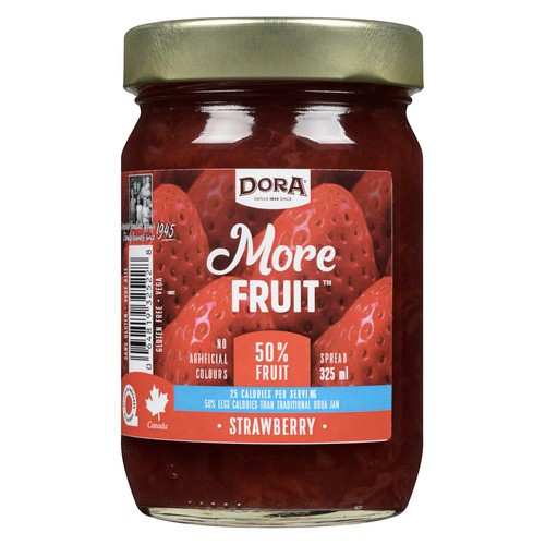 Dora More Fruit Spread Strawberry 325 ml