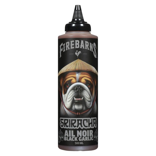 Firebarns Sriracha Sauce Black Garlic 500 ml