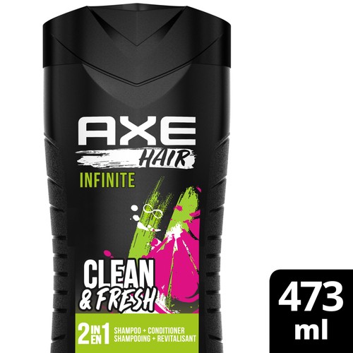 AXE Hair Infinite 2 In 1 Shampoo + Conditioner Clean & Fresh 473 ml