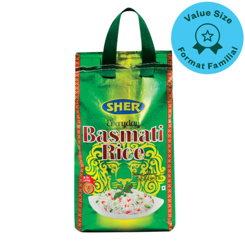 Sher Everyday Rice Basmati Value Size 3.62 kg