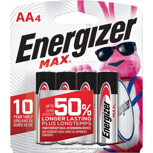 Energizer Batteries Max AA 4 Pack