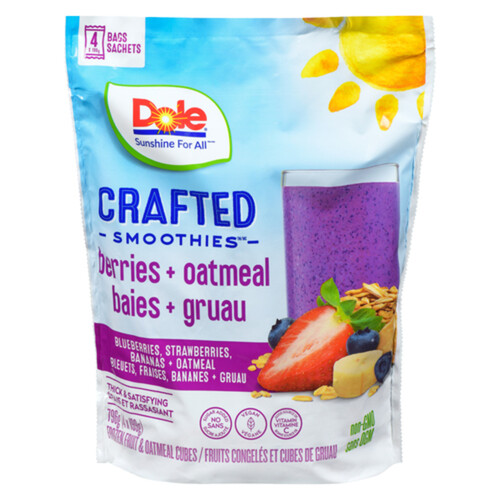 Dole Frozen Smoothie Berries & Oatmeal 796 g