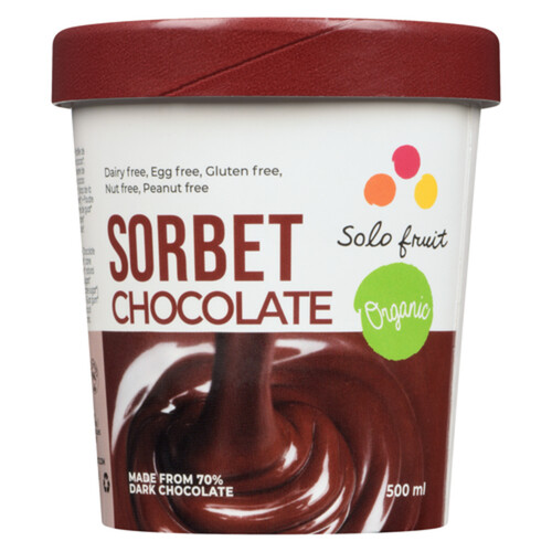 Solo Fruit Dairy-Free Frozen Sorbet Dark Chocolate 500 ml