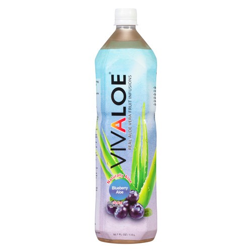 Vivaloe Real Alovera Drink Blueberry 1.5 L (bottle)