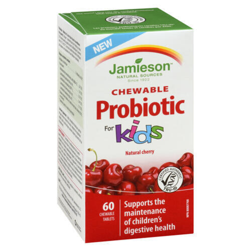 Jamieson Kids 5 Billion Probiotic Supplement Chewable Tablets 60 Count