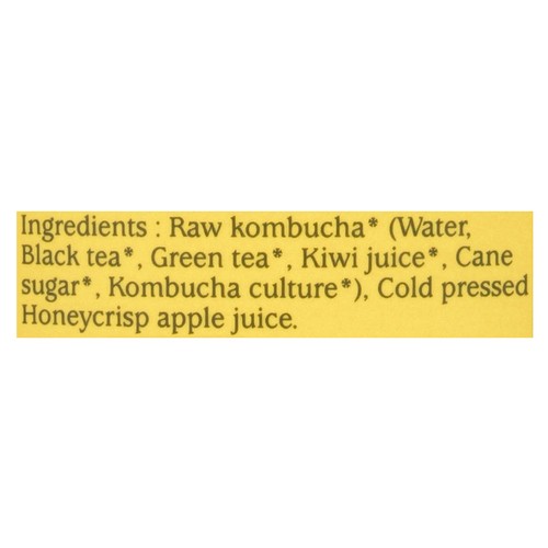 GT's Kombucha Synergy Raw Kombucha Honeycrisp Apple 480 ml (bottle)