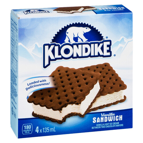 Klondike Vanilla Ice Cream Sandwich Light 4 X 135 ml