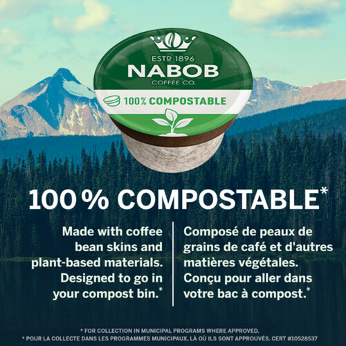 Nabob Coffee Pods 100% Colombian 30 Single Serve 292 g