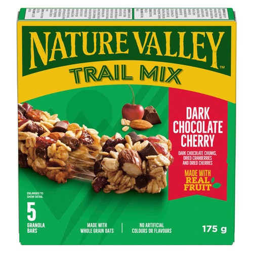 Nature Valley Trail Mix Granola Bars Dark Chocolate Cherry 5 Pack 175 g