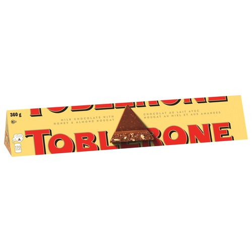 Toblerone Nougat Bar Milk Chocolate With Honey And Almond 360 g