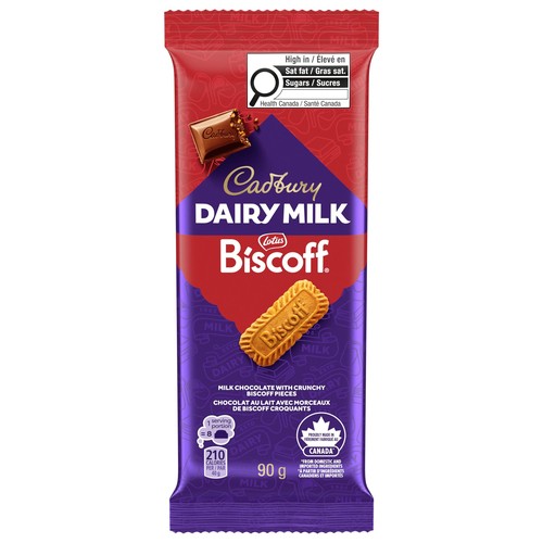 Cadbury Dairy Milk Chocolate Bar Biscoff 90 g