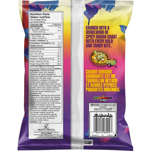 Havoc Corn Snacks Spicy Indian Chaat Flavoured 60 g