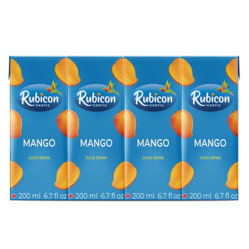 Rubicon Exotic Juice Mango 4 x 200 ml