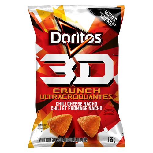 Doritos Tortilla Chips 3D Crunch Chili Cheese Nacho 155 g