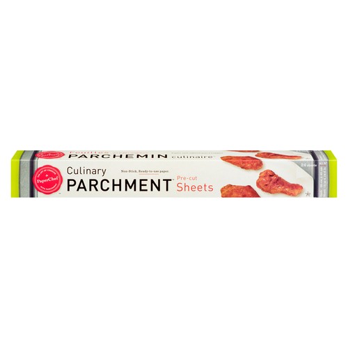 Paper Chef Parchment Sheets Pre Cut  24 Count