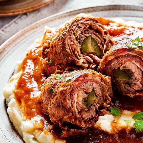 Sterling Silver Beef Swiss Roll
