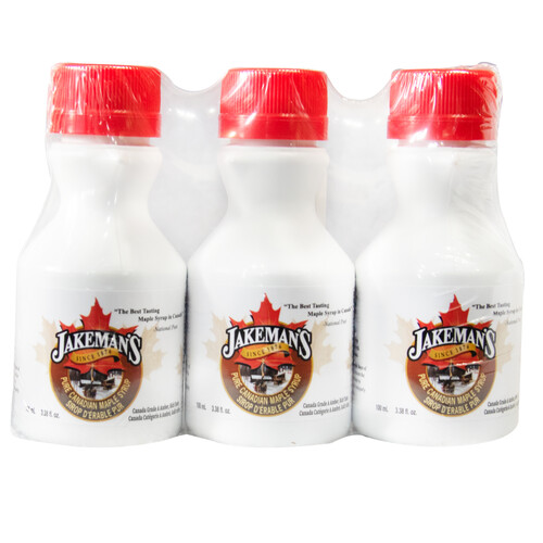 Jakeman's Jug Maple Syrup 3 x 100 ml