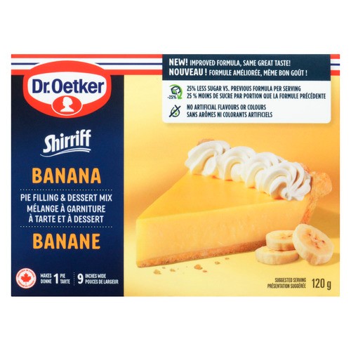 Dr. Oetker Shirriff Pie Filling & Dessert Mix Banana 120 g