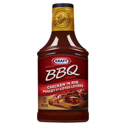 Kraft BBQ Sauce Chicken & Rib 455 ml