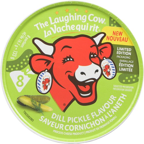 The Laughing Cow Snacking Cheese Dill Pickle 8 Portions 133 g