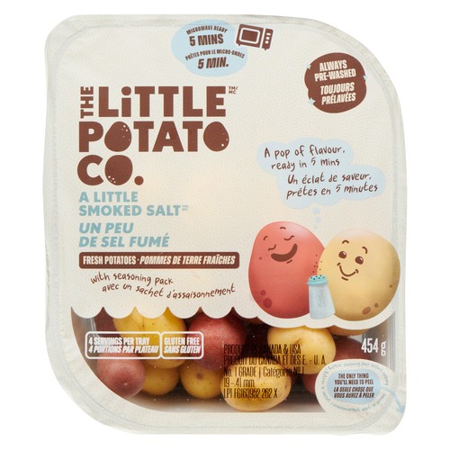 The Little Potato Company Microwave Ready Potatoes Smoked Salt 454 g