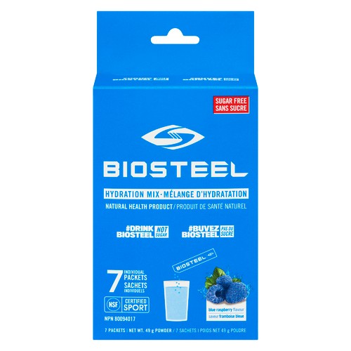 BioSteel Hydration Mix Blue Raspberry 7 Count 49 g