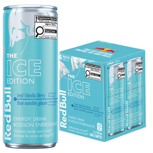 Red Bull Energy Drink The Ice Edition Iced Vanilla Berry 4 x 250 ml (cans)