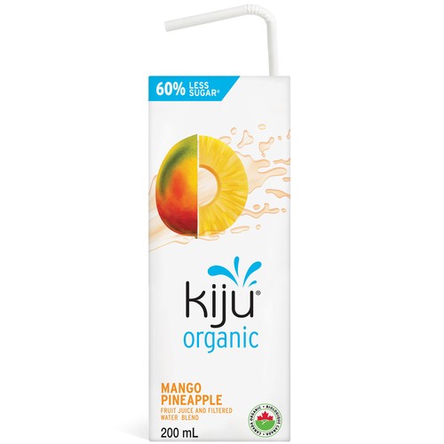 Kiju Organic Fruit Juice Mango Pineapple 4 x 200 ml