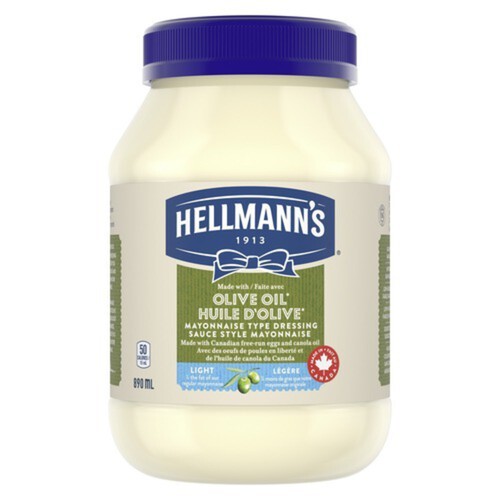 Hellmann's Light Mayonnaise Dressing With Olive Oil 890 ml