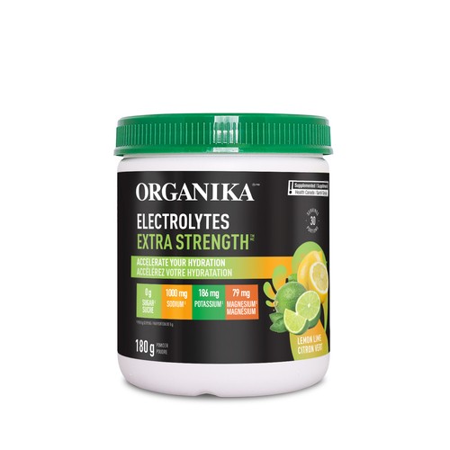 Organika Extra Strength Lemon Lime Electrolytes 180 EA