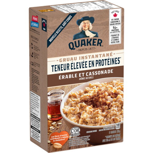 Quaker Instant Oatmeal High Protein Maple & Brown Sugar 228 g Voilà