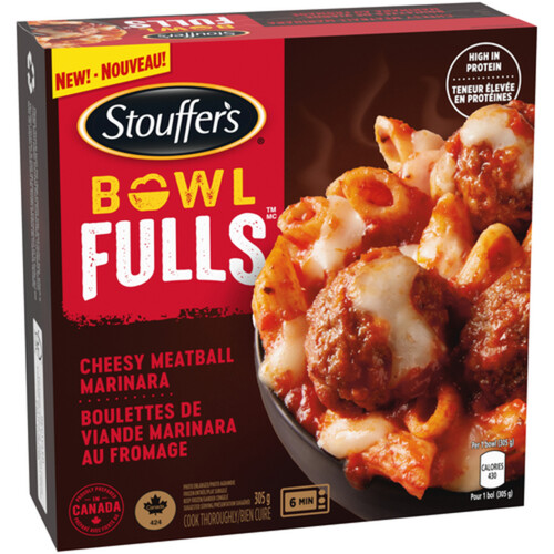 Stouffer Frozen Bowl Fulls Cheesy Meatball Marinara 305 g