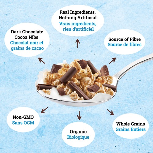 Jordans Morning Crisp Organic Granola Cereal Dark Chocolate & Cocoa Nibs 375 g