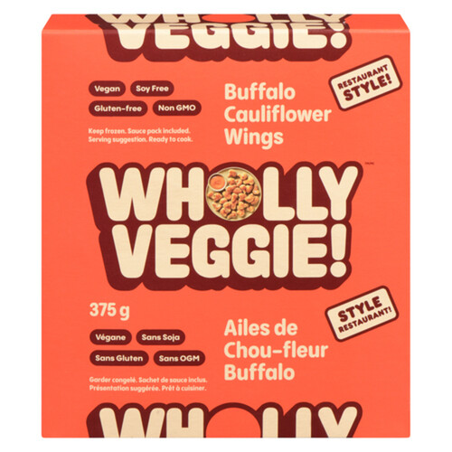 Wholly Veggie! Gluten-Free Vegan Frozen Buffalo Cauliflower 375 g