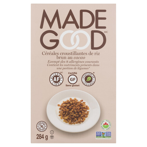 Made Good Organic Gluten-Free Cereal Brown Rice Crisps Cocoa 284 g