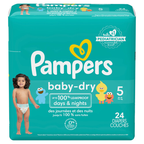 Pampers Baby Dry Diapers Size 5 24 Count