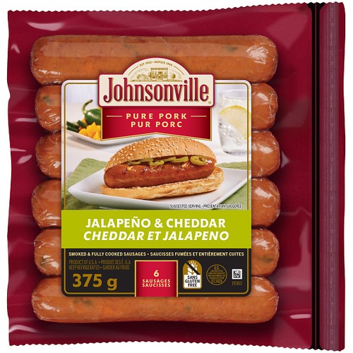 Johnsonville Smoked Sausage Jalapeno And Cheddar 375 g