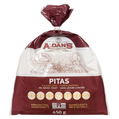 Aidan's Gluten-Free Pitas 450 g (frozen)