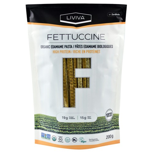 Liviva Organic Fettuccine Pasta Edamame 200 g