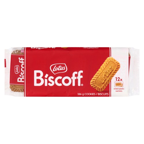 Lotus Biscoff Biscuits 12 Pockets x 2 Units 186 g