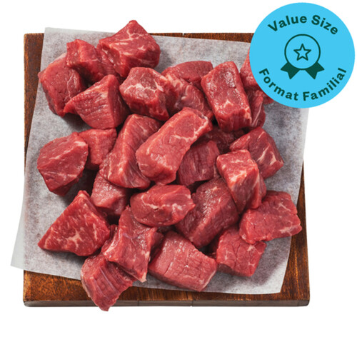 Beef Stewing Cubes Boneless Family Size