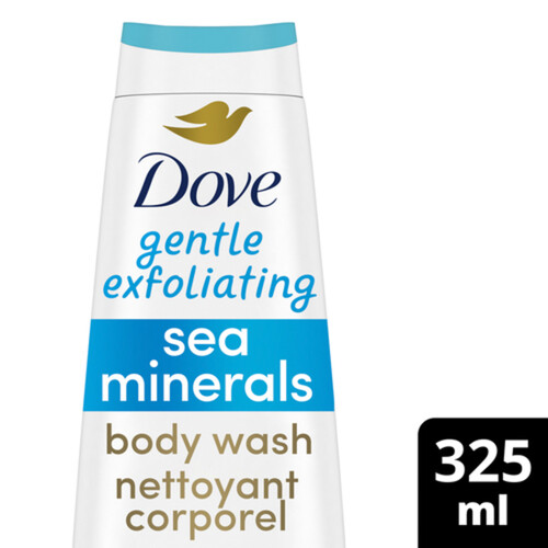 Dove Gentle Exfoliating Body Wash Sea Minerals For Healthy-Looking Skin 325 ml