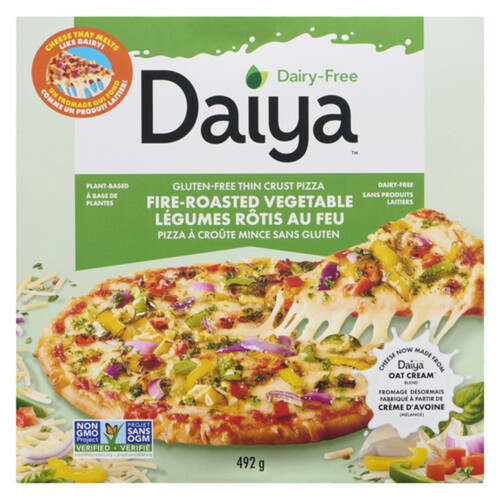 Daiya Dairy-Free Gluten-Free Frozen Pizza Fire Roasted Vegetable 492 g