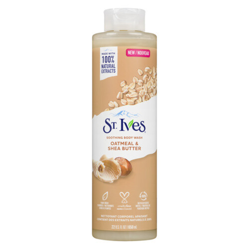 St. Ives Soothing Body Wash Oatmeal & Shea Butter For Dry Skin 650 ml