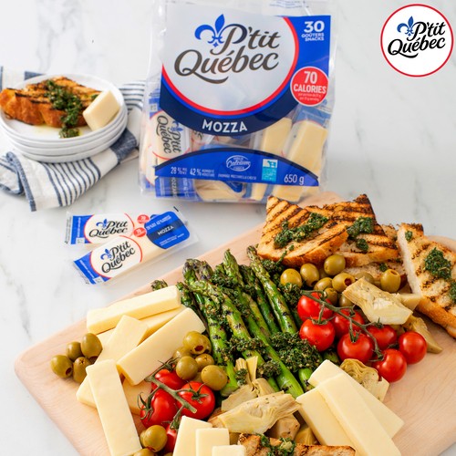 P'tit Québec Snack Cheese Mozzarella 30 Pack 650 g
